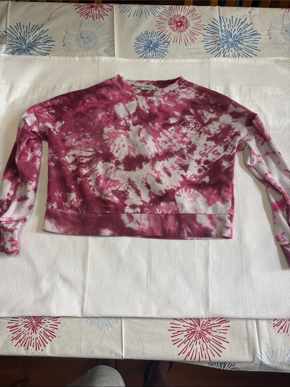 IVORY ELLA CROPPED SWEATSHIRT